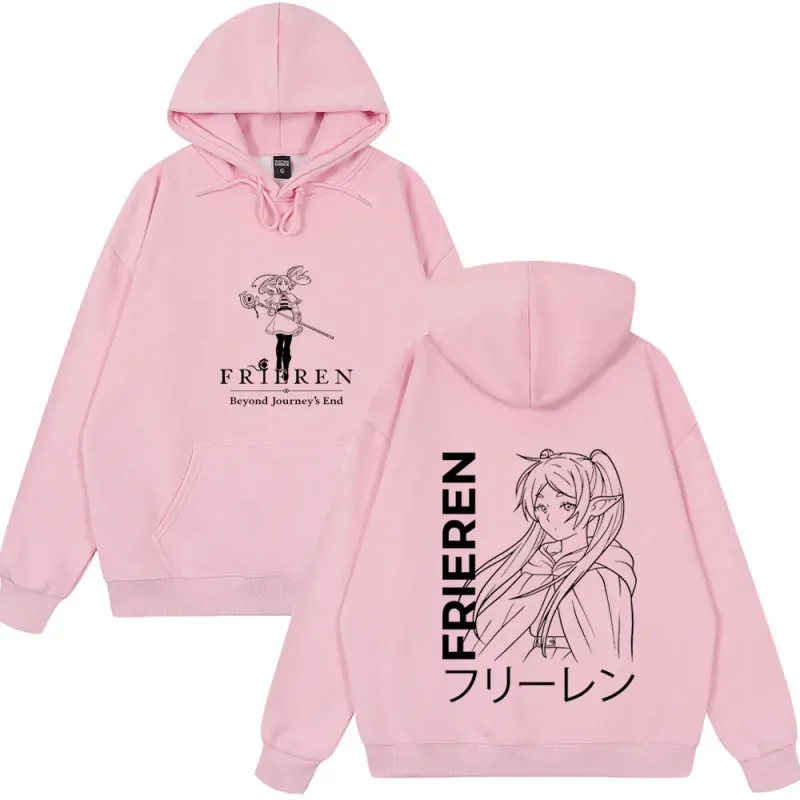 Anime Frieren: Beyond Journey's End Hoodies Men's Women Clothing Fashion Harajuku Tops Couple Style Wears Winter Fleeece Clothes