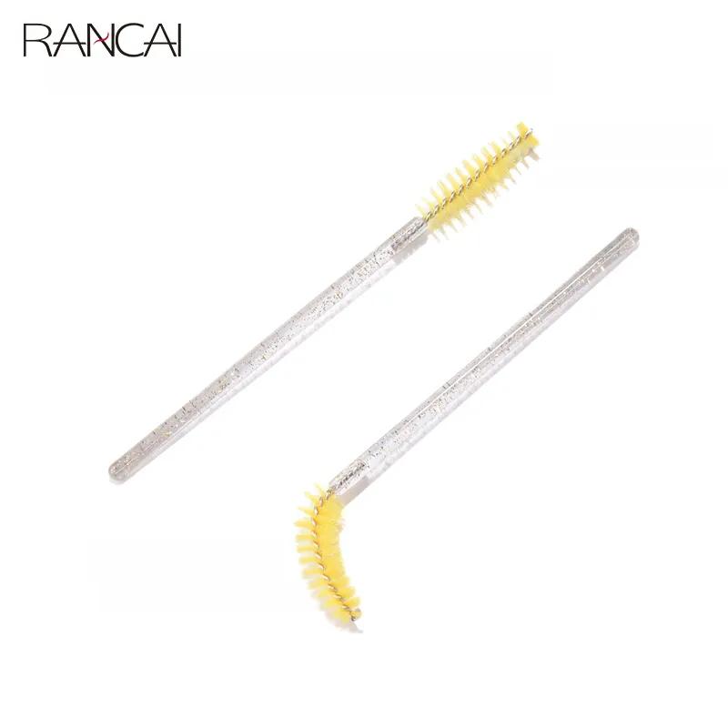 50pcs Disposable Eyelash Brushes Extension Crystal Eyebrow Brush Mascara Wand Eye Lashes Cosmetic Tool Set Makeup Beauty