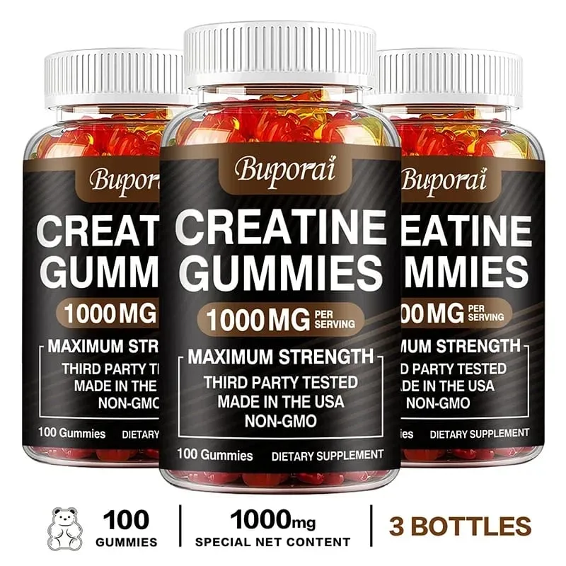 Creatine Monohydrate Gummies - Boost Energy Build Muscle Mass and Improve Athletic Performance