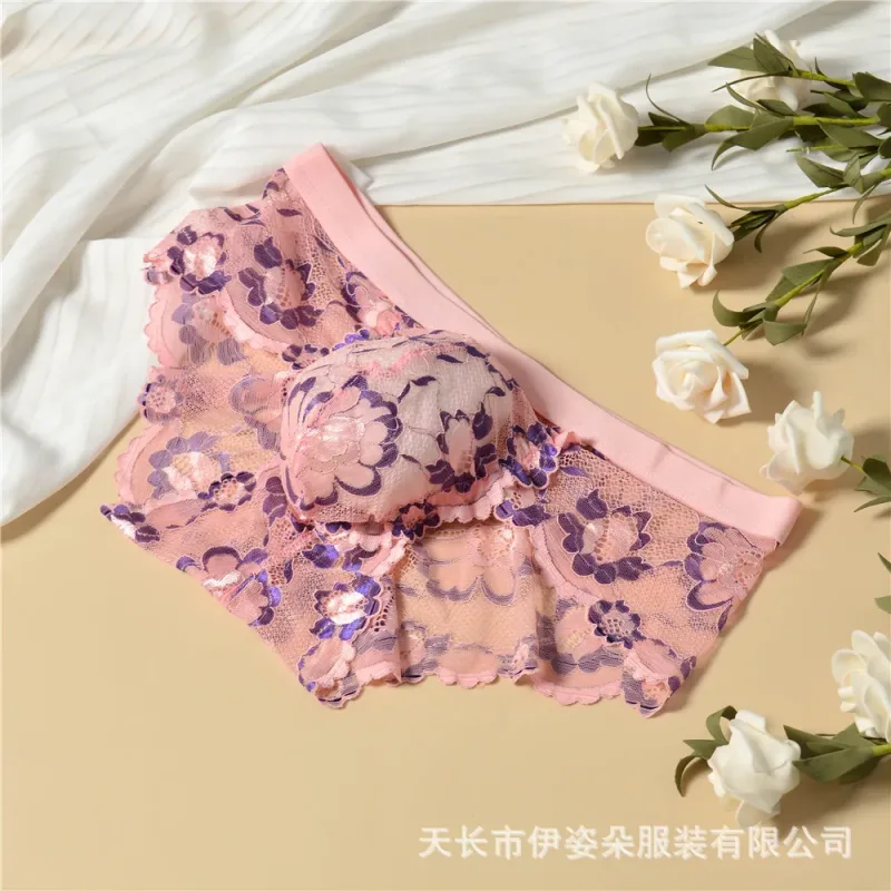 Lace Sexy Underwear Smooth Mens Pouch Panties Perspective Thin Floral Man Briefs Temptation Mesh Low Rise Breathable Underpants