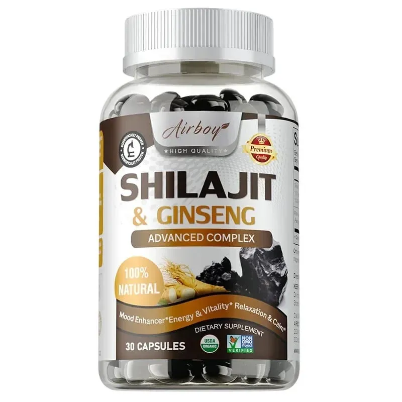 Shilajit & Ginseng - Energy & Vitality Support Improve Mental Clarity Immune Support Increase Endurance Muscle Growth
