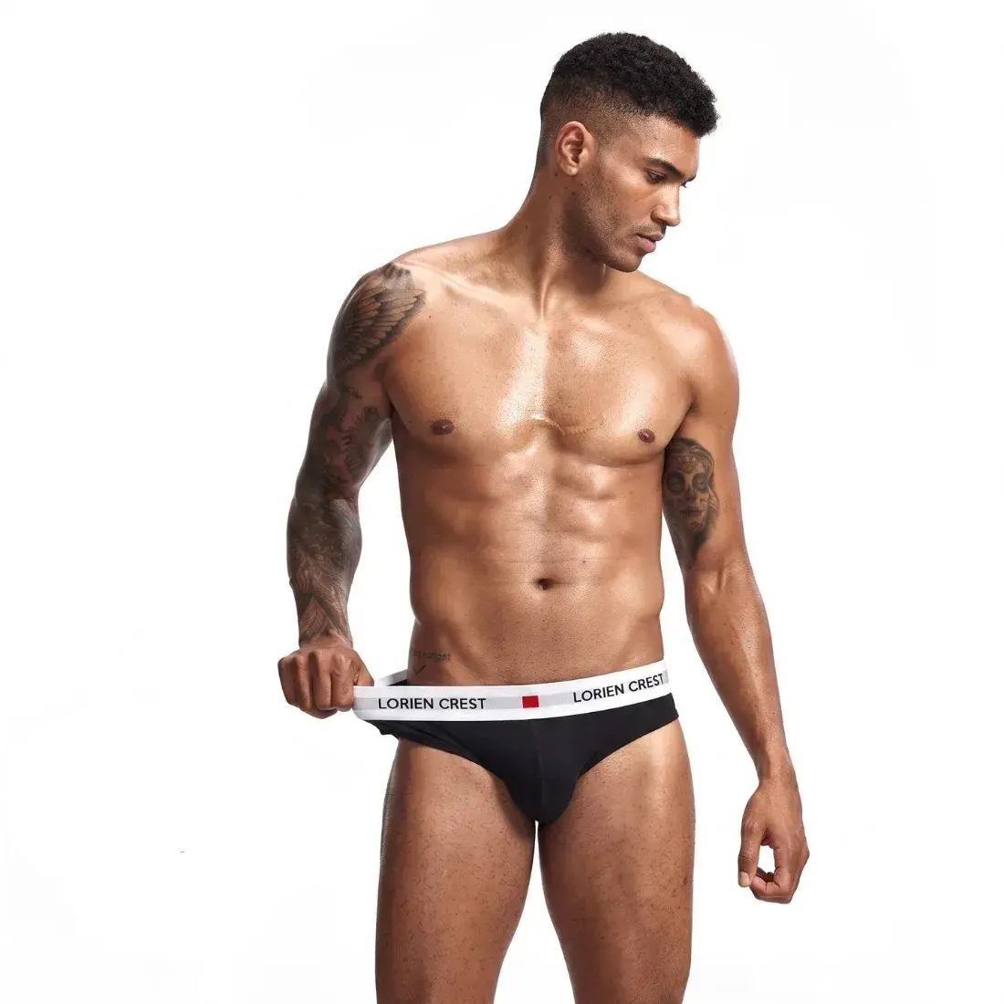 3Pcs Low Waist Men's Cotton Briefs, No‑Fly U‑Pouch Sports Underwear, Sexy Elastic Breathable Daily Underpants Male