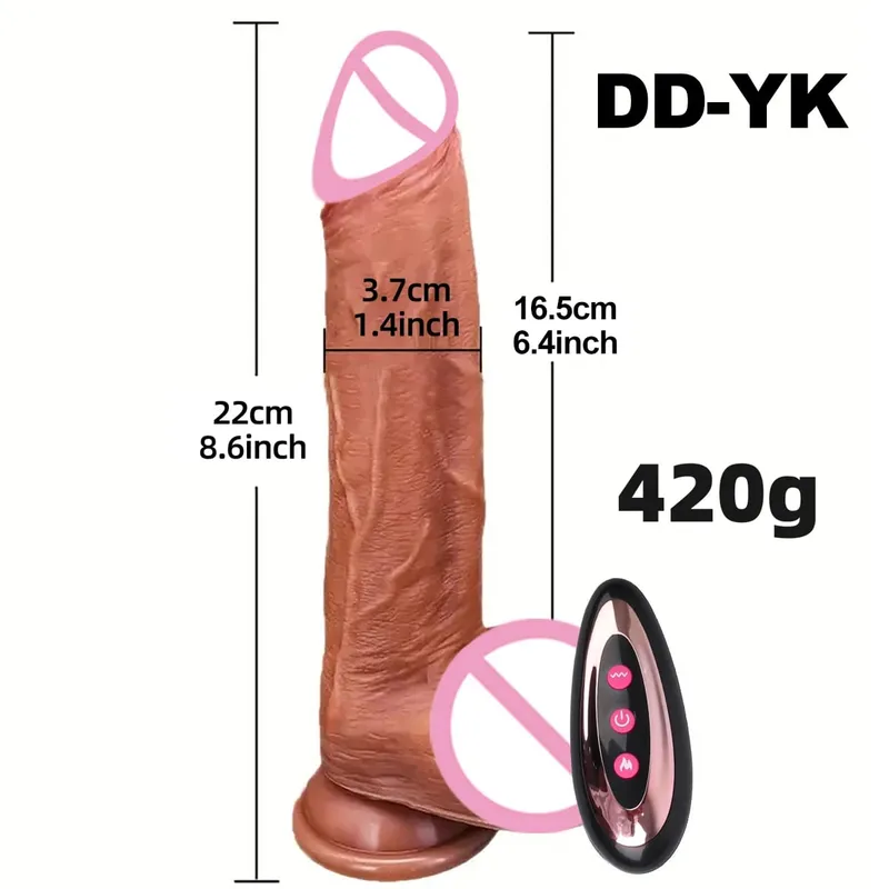Realistic Dildo Vibrator Wireless Remote Rotating Penis Suction Cup G-spot Clit Stimulator Sex Toys Telescopic Vibrating Dildos