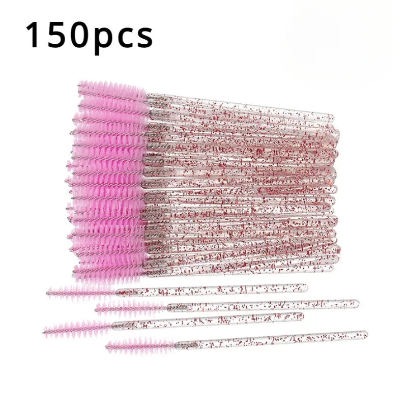 50/100/150 Stuks Wimper Borstels Concealer Lash Brush Spoolies Mascara Wands Applicator Voor Wimperverlenging Make-Up Set laukiss