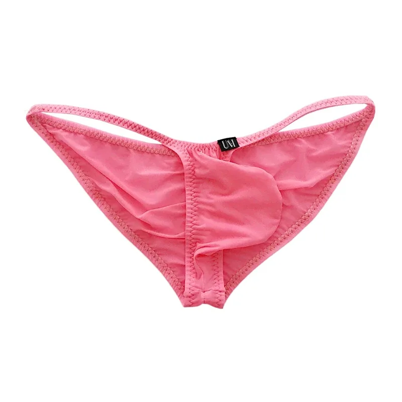 Ultra Low Waist Men's Briefs Thin Ice Translucent Sexy Underwear Comfortable Modern Fashion Buttock Highlighting Male Briefs