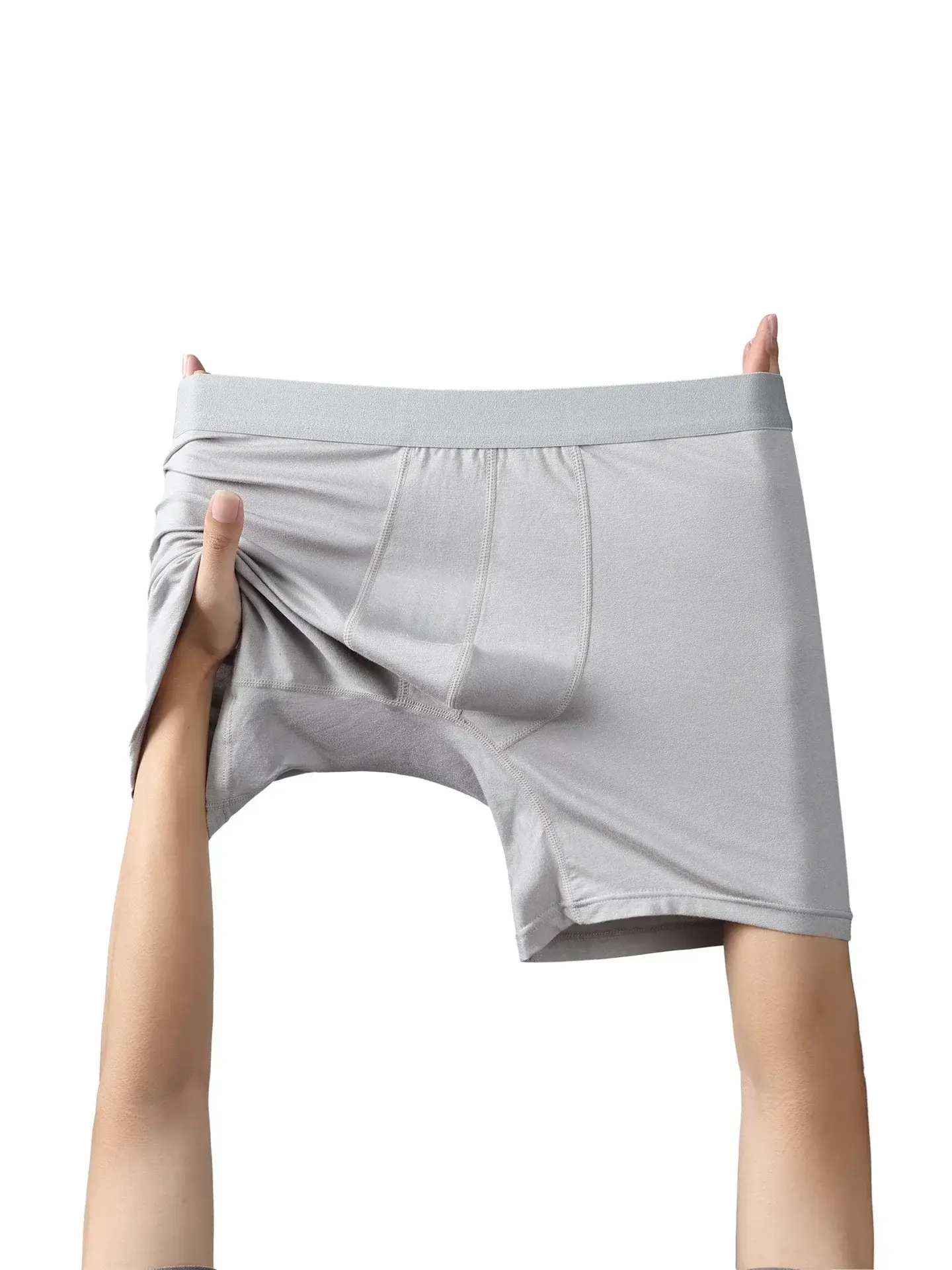 5pcs 95% Bamboo Fiber 5% Spandex Men's Length Long Leg Boxer Classic Design Comfortflex Waistband Underwear Man Sports 3256810241592595