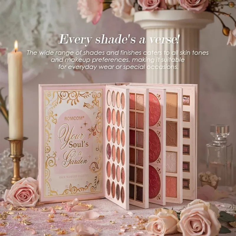 Κιτ μακιγιάζ 5 σελίδων Full Face Matte & Shimmer Eyeshadow Blush Contour Lip Gloss Mascara για ευέλικτες εμφανίσεις μακιγιάζ