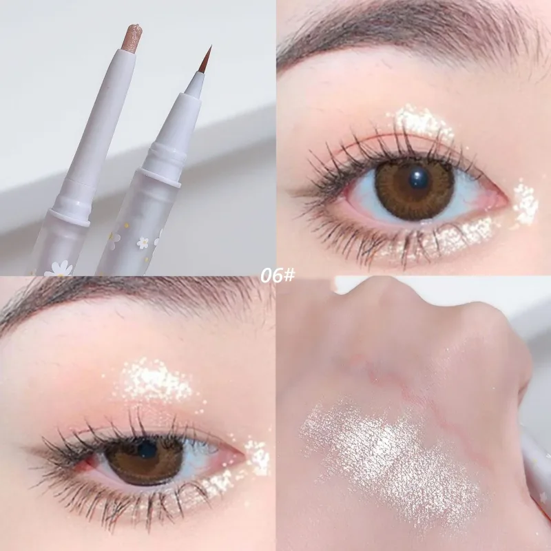 Double Head Aegyo Sal Eyeliner Liquid Down To Shadow Pencil Eye Highlighting Eyeshadow Stick Natural Big Eye Makeup Gel Pen — image 9