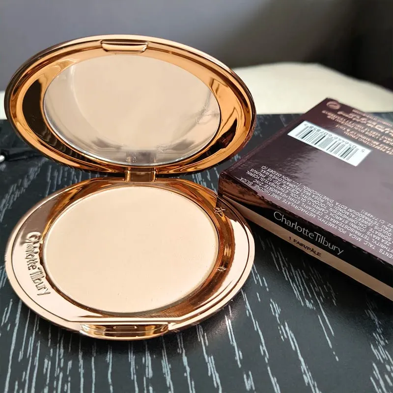 Νέο Charlotte Tilbury Two Color σε σχήμα καρδιάς Powder Blusher Setting Spray Oil Control Powder Blusher Air Cushion Pen Cosmetic