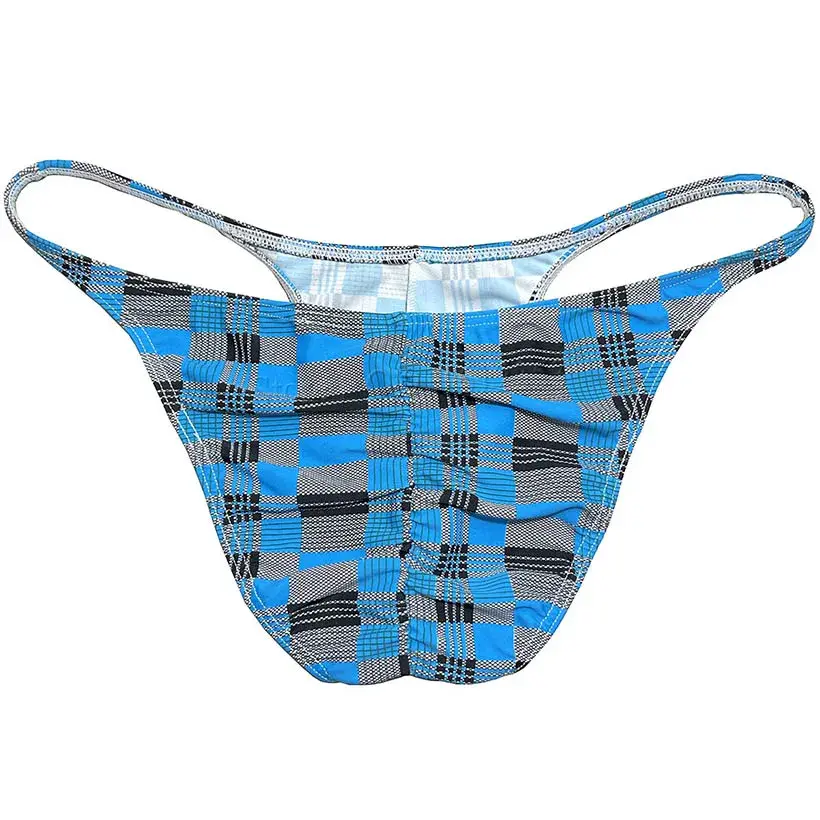 Men's Cheeky Briefs Underwear Pouch Male Ruched Bikini Swimwear Sexy Underpants High Elasticity, Low Waist, Floral Print sexy