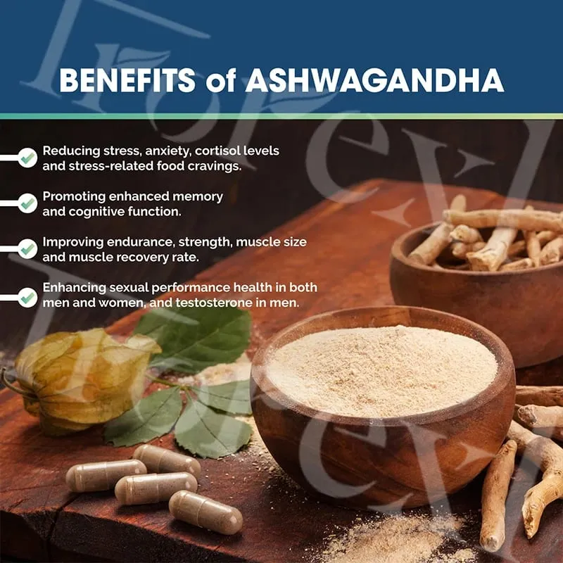 Ανδρικό συμπλήρωμα ενίσχυσης Ashwagandha & Maca Root Max Strength Ενισχύει τη ζωτικότητα υψηλής αντοχής για άνδρες
