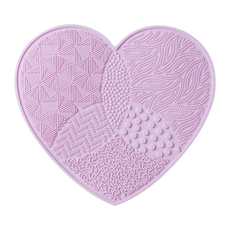 Scrubbing Pad Makeup Brushes Naglilinis ng Silicone Gamit ang Suction Cup Love Cleaner Paghuhugas ng Cosmetic Brush Tool para sa Kagandahan