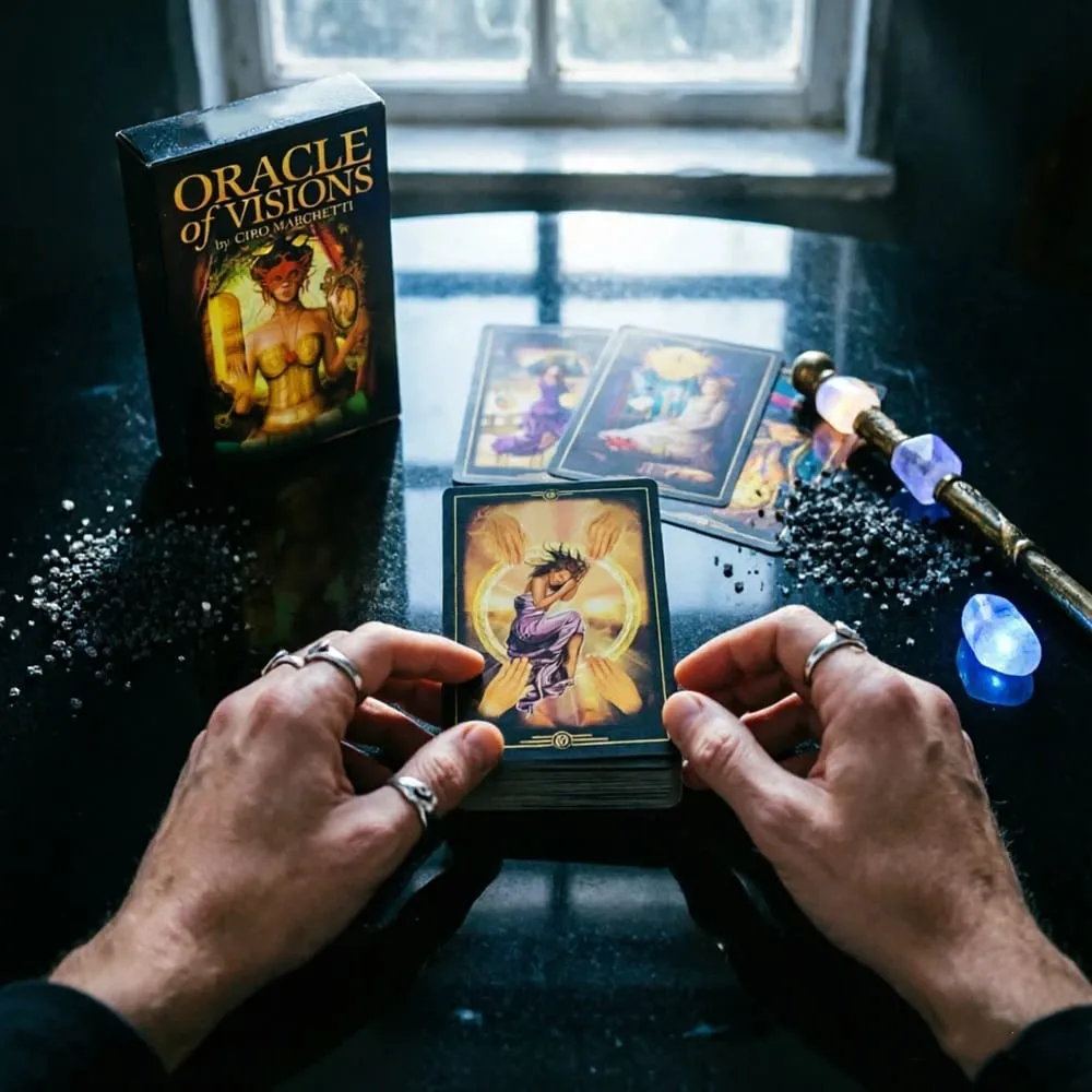 New Oracle Of Visions Cards 52 Deck Divination Metaphysics Oracle Cards Ιδανικές για ταξιδιωτικό διαλογισμό και πνευματικές πρακτικές