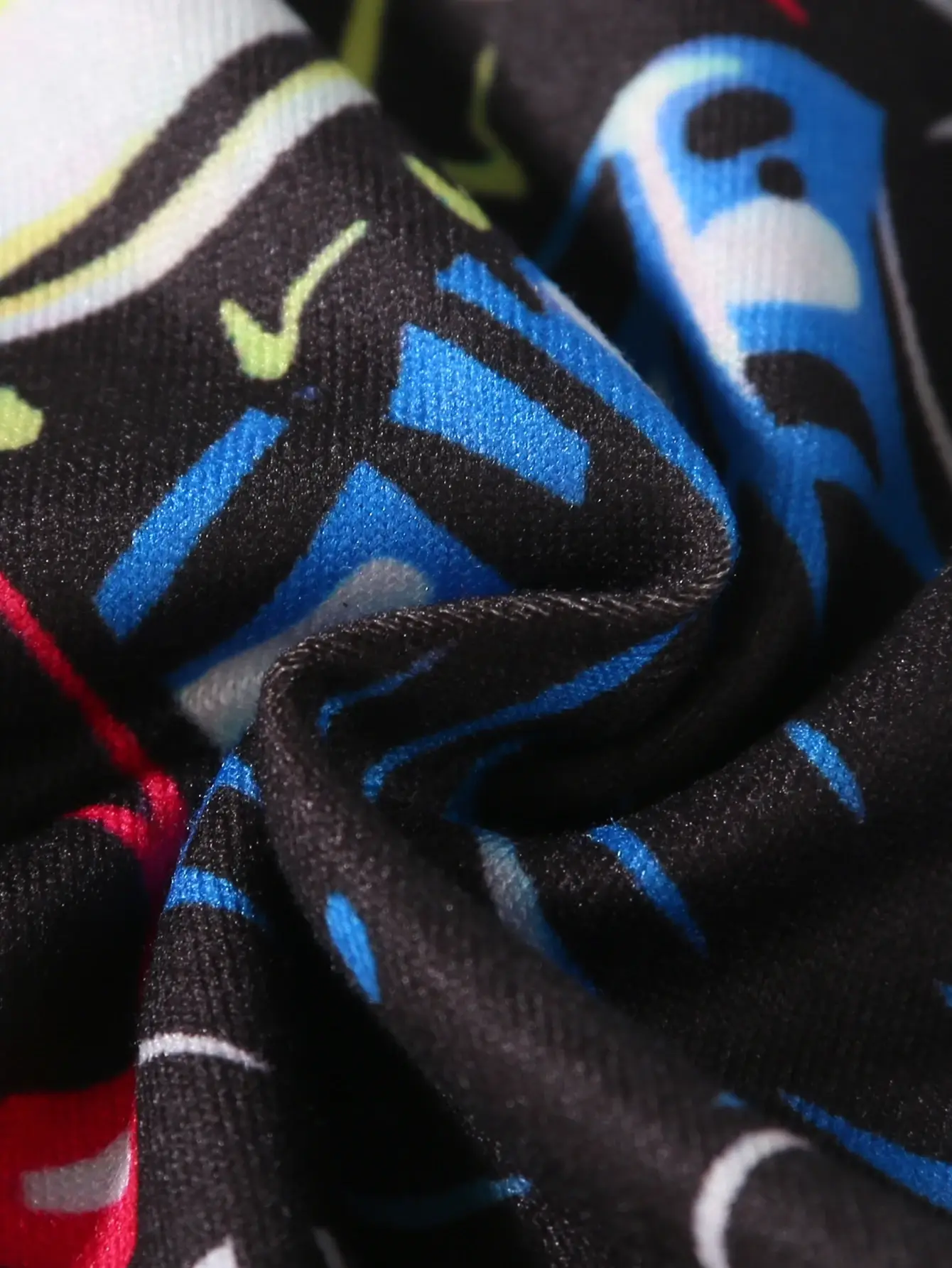 Zehnteilige gemischte lange Boxershorts mit Graffiti-Muster für Herren, atmungsaktive und bequeme, hochelastische lange Boxershorts, Boxen