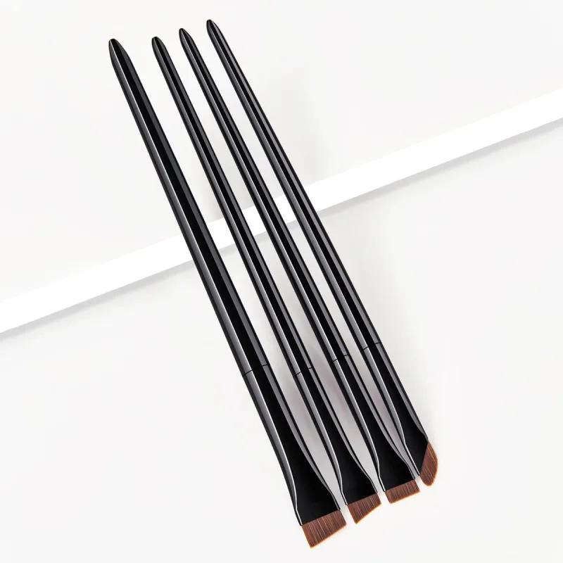 4st Sickle Blade Eyeliner Brush Ultra Tunn Flat Fin Eye Liner Makeup Borstar Flat Eyeliner Brush Ögonbryn Make Up Brush