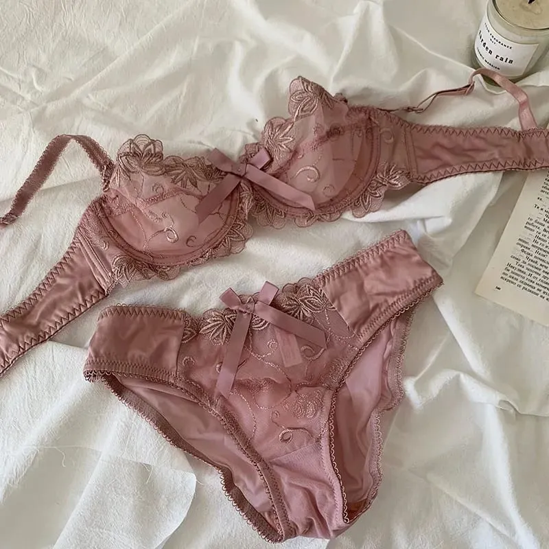 Διαφανές μη επενδυμένο Bralette για μικρά βυζιά Εξαιρετικά λεπτό ρυθμιζόμενο δαντελένιο σουτιέν Σέξι γυναικεία εσώρουχα Halterneck BANERDANNI