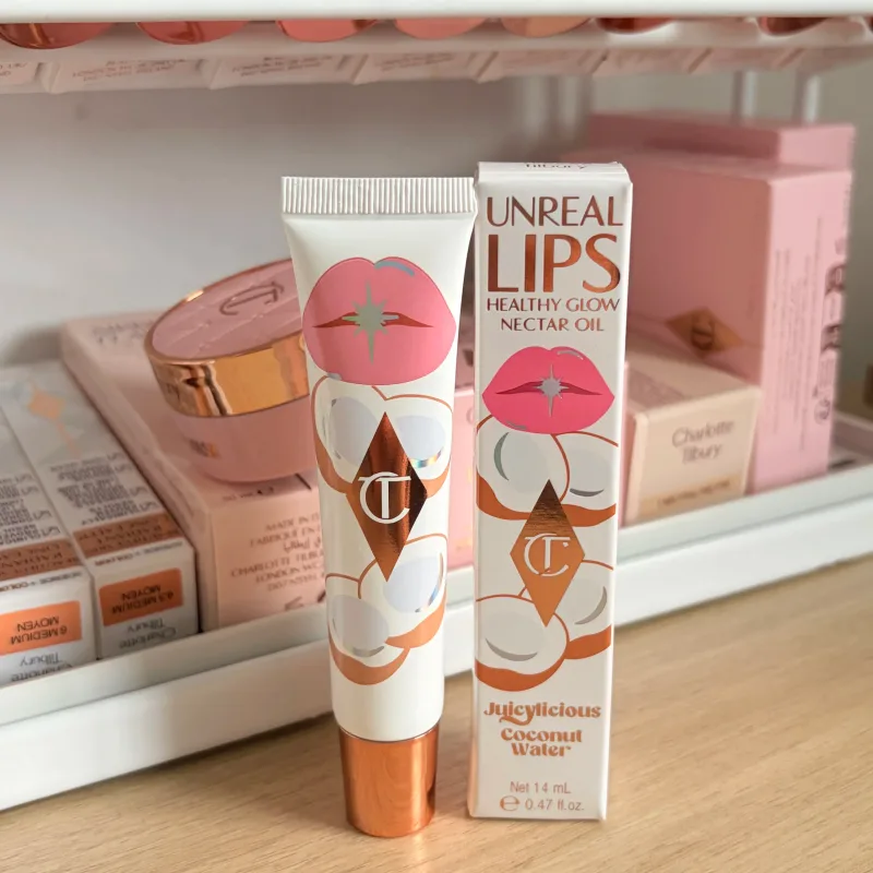 Πολυτελές CT Multicolored Water Light Lip Gloss Lasting Hydrating Lip Balm σε σχήμα καρδιάς Tip Lip Brush&Jelly Lip Gloss Makeup Gift