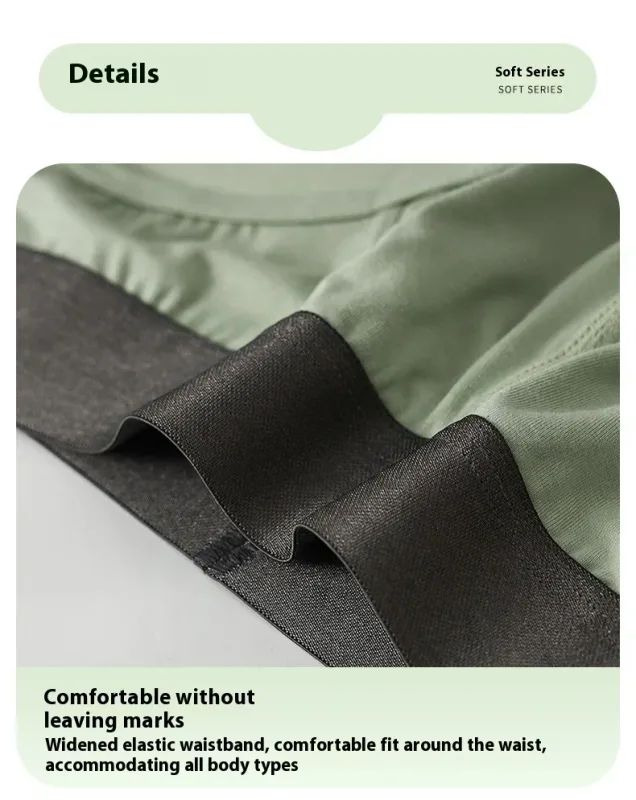 Men's Modal Briefs, Dual Separate Pouch Design, Ultra Thin Breathable High Stretch Underwear, Daily Comfort Wear