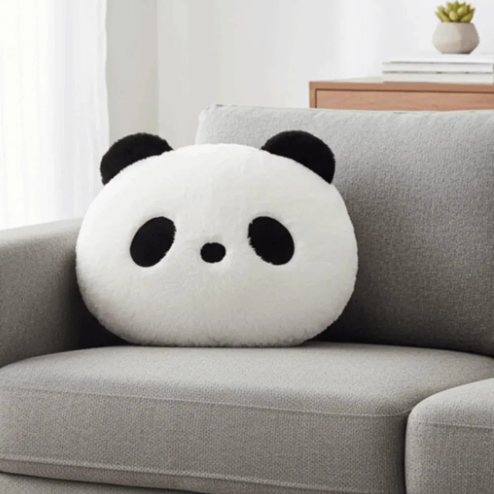 Kitömött állat plüss panda párna lakberendezési hálószoba kanapé töltött panda párna 30 cm Kawaii panda dobó párnák