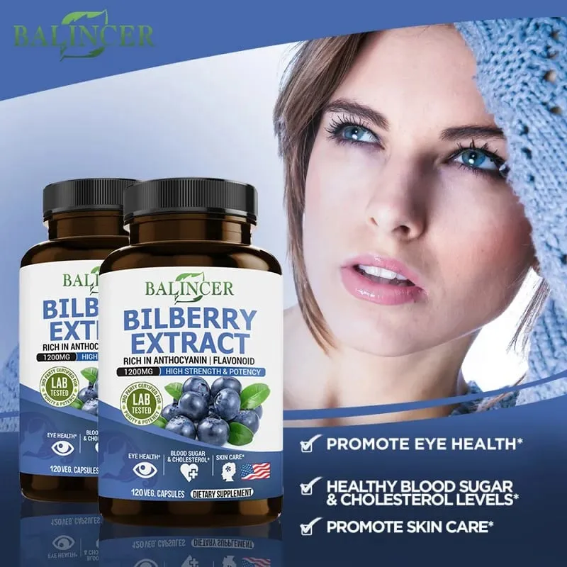 Bilberry Extract Supplements - Mayaman sa Antioxidants Itaguyod ang Kalusugan ng Paningin at Protektahan ang Mga Mata Itaguyod ang Kalusugan ng Utak