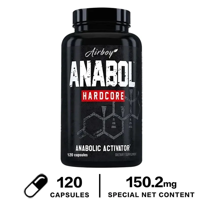 Anabol Hardcore Supplement - Muscle Growth Improved Endurance Stress and Mood Relief and Overall Health