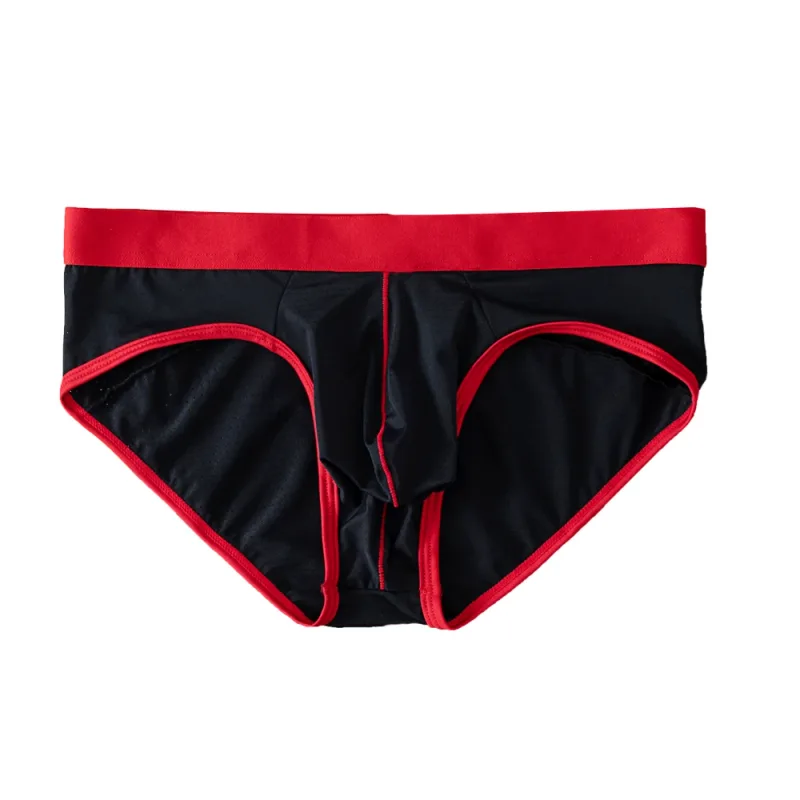 Fashion Mens Underwear Briefs Breathable Mesh Men's Panties Men Brief Bikini Underpants Back Patch Big Pouch Man Trunks D3-11