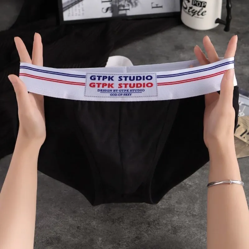 Men's Underwear Men Sexy Briefs Jockstrap Pouch Cuecas Man Cotton Panties Thongs Mesh Underpants Gay Slip Homme Srting