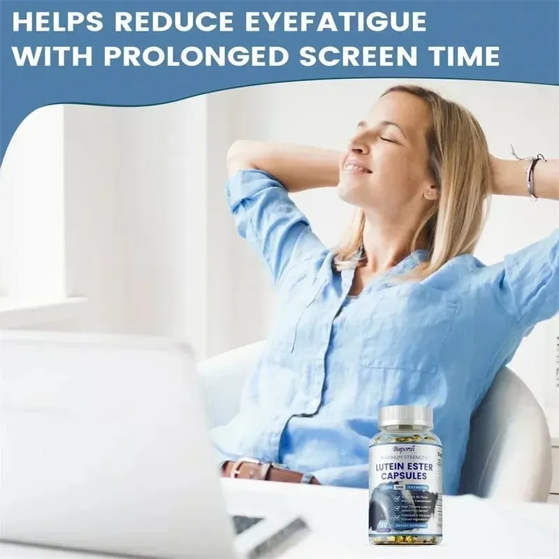 Lutein Ester Capsules - Support Eye Health Maintain Clear Vision Relieve Eye Fatigue Anti-oxidation Protect Against UV RaysS