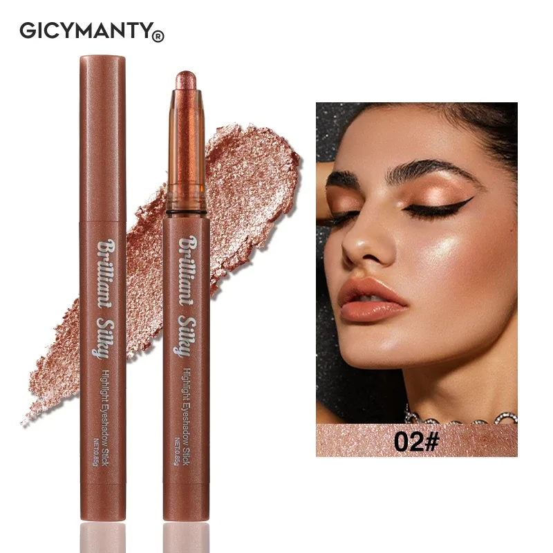 Sparkle Eyeshadow Stick Highlight Eye Pencil Shimmer Pearl μακράς διαρκείας αδιάβροχο πολλαπλών χρήσεων Μακιγιάζ ματιών Beauty