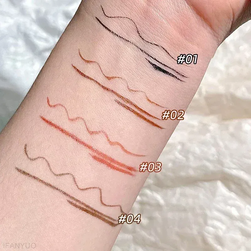 Black Brown Waterproof Quick-drying Liquid Eyeliner Ultra-fine Matte Long-lasting Silkworm Eye Liner Pencil Eye Makeup Gifts