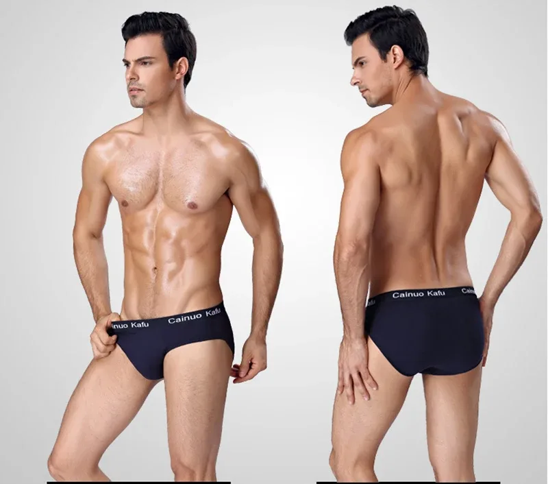 4Pcs/Lot Summer Men's Triangle Pants Plus Size Men's Underwear Sexy Boy Comfortable Solid Underpants Fungi-Proofing Men Panties