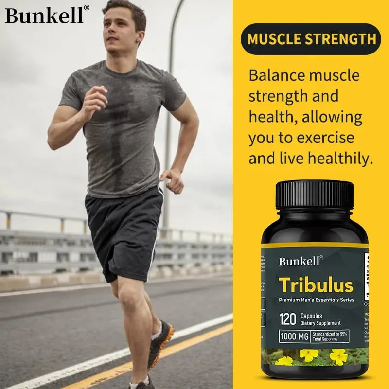 Tribulus Terrestris Capsules - Pinapalakas ang Enerhiya Pinapabuti ang Mood Pinapahusay ang Endurance at Athletic Performance - 120 Capsules