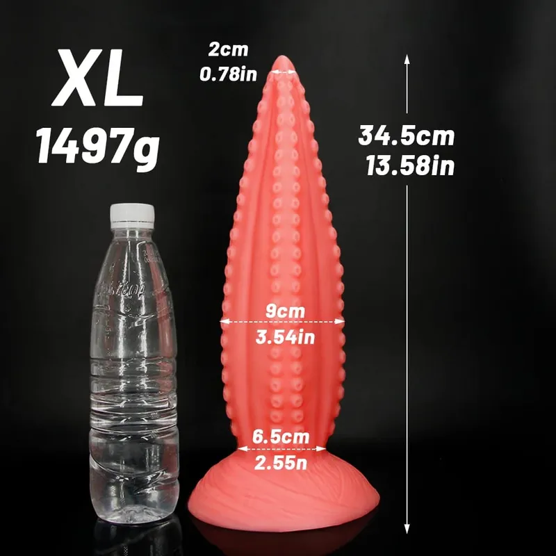 5 Laki ng Malaking Anal Dildos Soft Silicone Long Butt Plug Monster Dildo Napakalaking Pink Tentacle Dildo Masturbate Sex Toys para sa mga Babaeng Lalaki