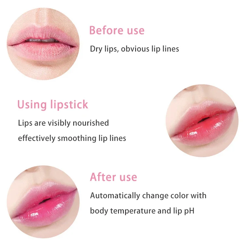 1 ΤΕΜ. Moisturizing Natural Aloe Essence Lip Gloss Μεταβαλλόμενο Χρώμα Φορητό Αδιάβροχο Θρεπτικό Κραγιόν Περιποίησης χειλιών μεγάλης διάρκειας