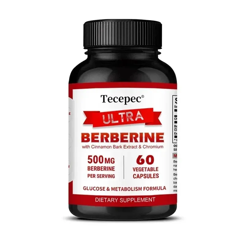 Berberine HCl 500mg Capsules na may Ceylon Cinnamon Support Metabolism Cholesterol Cardiovascular GI at Daily Immune Wellness