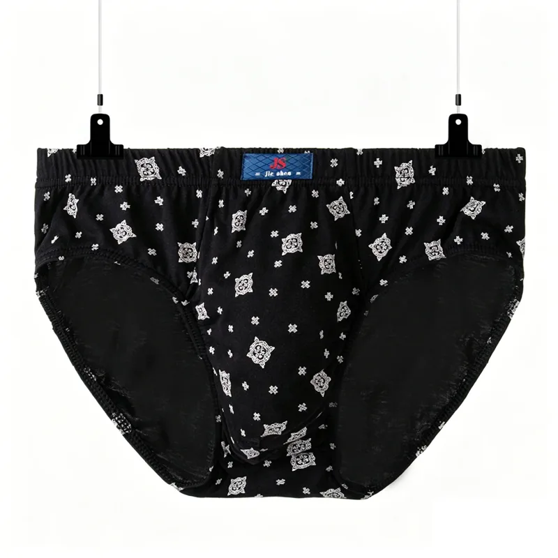 5 Pieces/lot Men's 100% Cotton Breathable Briefs Plus Size Men Underwear Breathable Comfortable Men Underpant Lingerie Panties