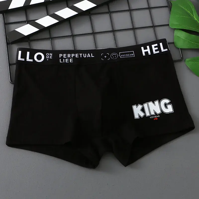 [Bloom the love] Брендовые хлопковые дышащие боксеры KING, мужское нижнее белье, шорты-боксеры, мужские боксеры, мужские Cuecas Masculina, размер M-3XL, XS601