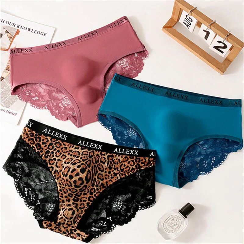 Men's underwear Lace cuecas masculino 3D spacecraft calzoncillos hombre leopard print lencerías muy hot sexys tøy men lingerie