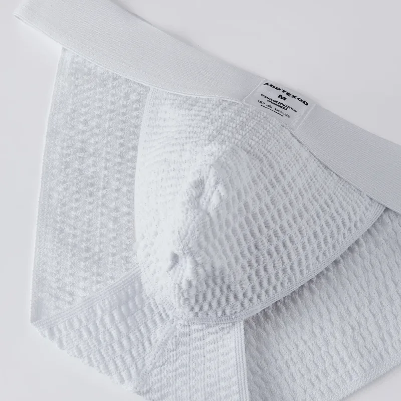 Men Woven Mesh High Fork Brief Adult Underwear Breathable U Pouch Elastic Soft G-string Thong Unisex Panties Men's Underpants