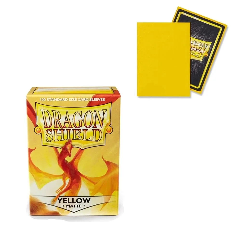 100 PCS/BOX 66x91mm Τυπικό μέγεθος Ματ μανίκια κάρτας Demark Dragon Shield για μανίκια επιτραπέζιων καρτών παιχνιδιών MTG/PKM/YGO/TCG
