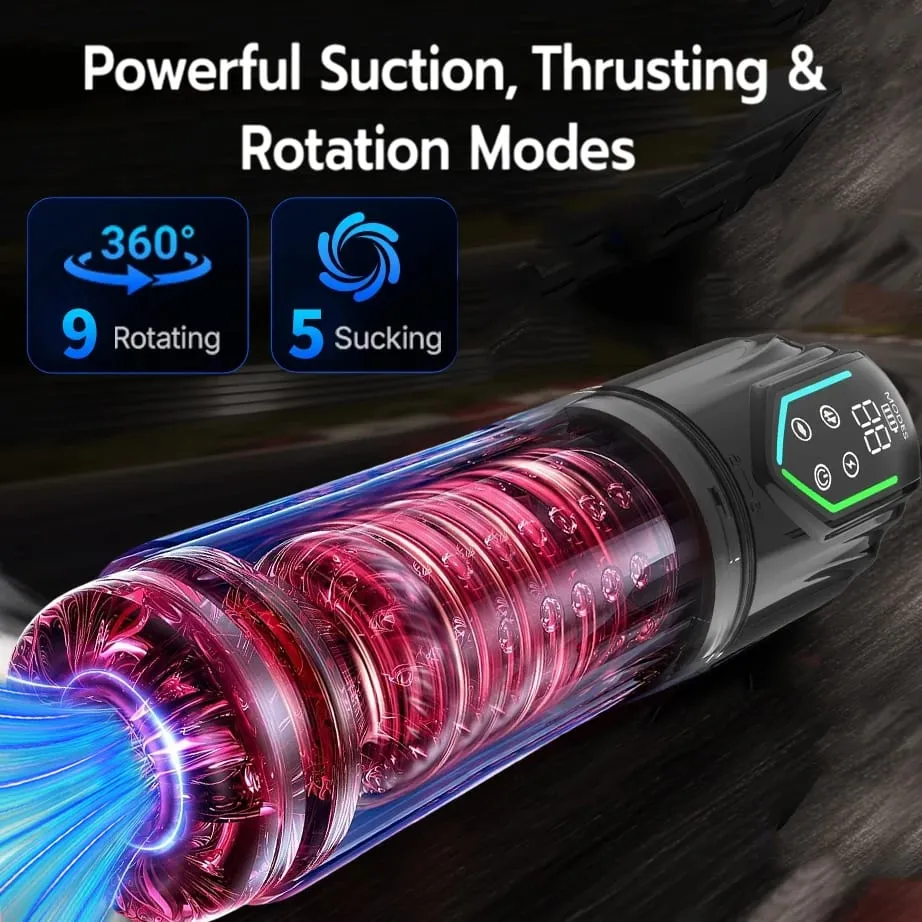 Automatic Male Masturbator Cup 7 Sucking Rotating Licking Modes Pocket Pussy Stroker Blowjob Penis Pump Sex Toys For Men