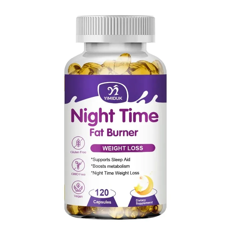 Night Time Slimming Fat Burning Capsules Sinusuportahan ang Pagbabawas ng Timbang Appetite Suppression Metabolism Detoxification para sa Lean Physique