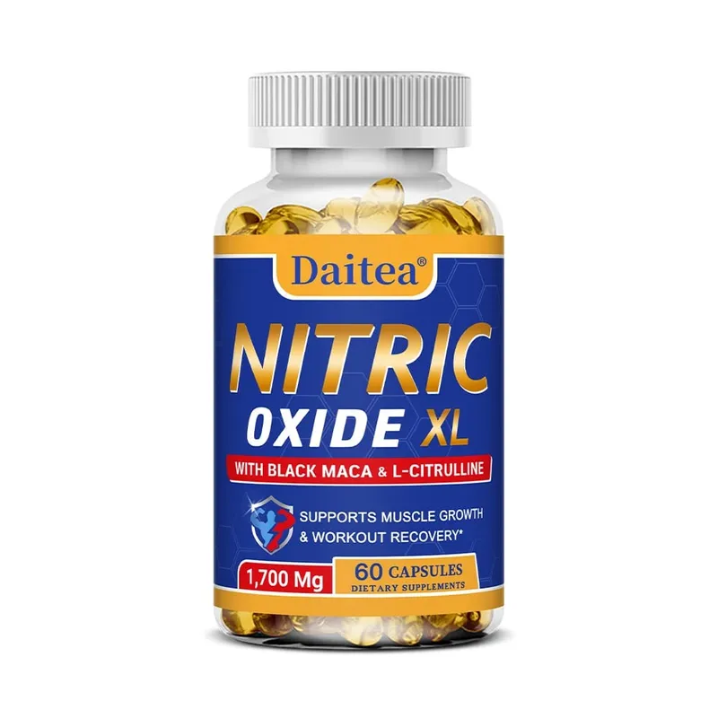 Nitric Oxide - Men's Health Support Capsules Contains Maca Root Powder Extract Muscle Growth and Strengthening