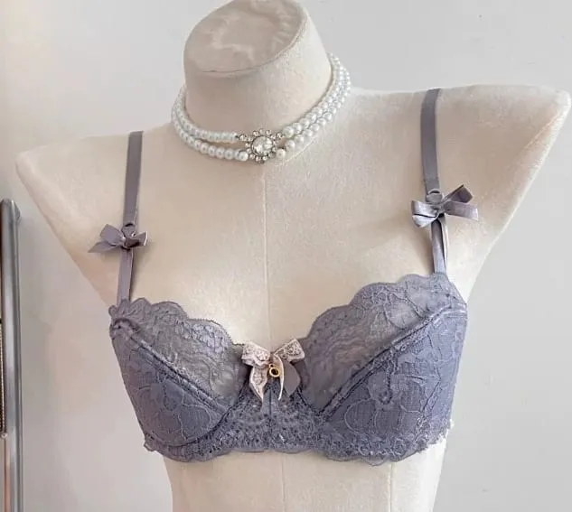 Δημοφιλές Σετ σουτιέν με δαντέλα Pure Desire 32‑38AB Underwire μεγάλο μπούστο Ελαχιστοποιητής Push Up Side Support Εσώρουχα για νεαρά κορίτσια Καθημερινά ρούχα