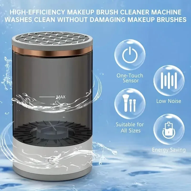 USB Powered Makeup Brush Cleaner At Dryer Walang Amoy na Libreng Plug And Play na Mahalagang Beauty Tool Para sa Mga Cosmetic Brushes