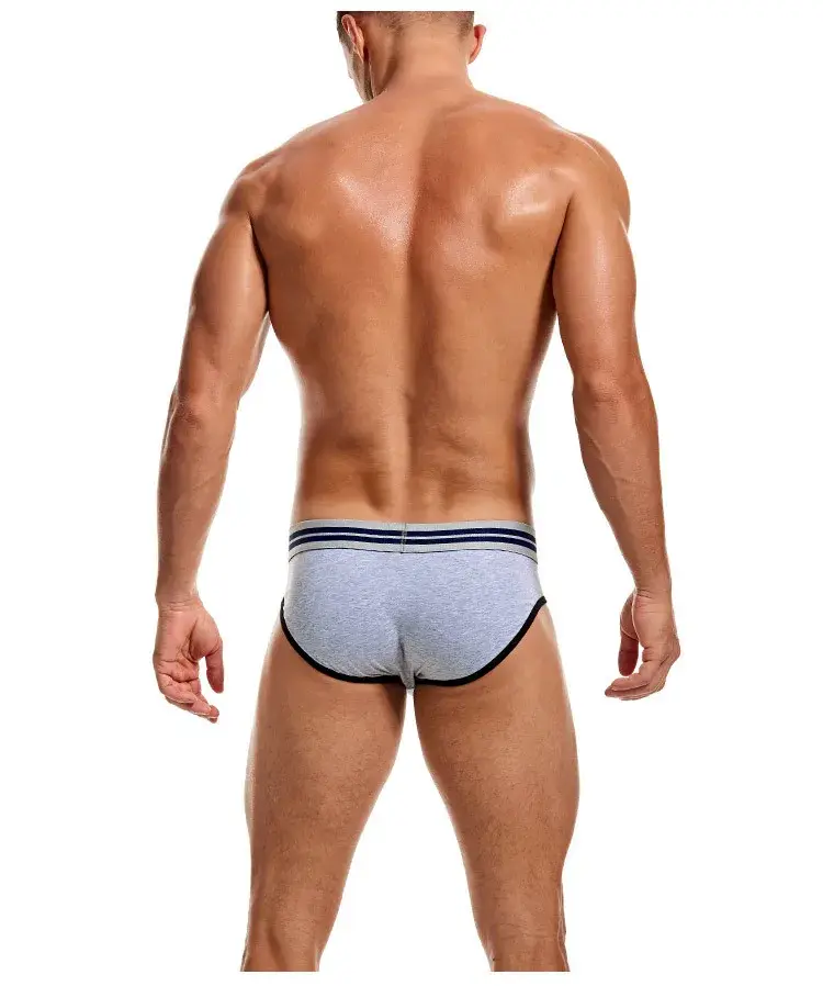 2-Piece Set - Cotton Men's Underwear Briefs Breathable Youth Mid-Waist Large-Size Men's Underwear Summer Briefs