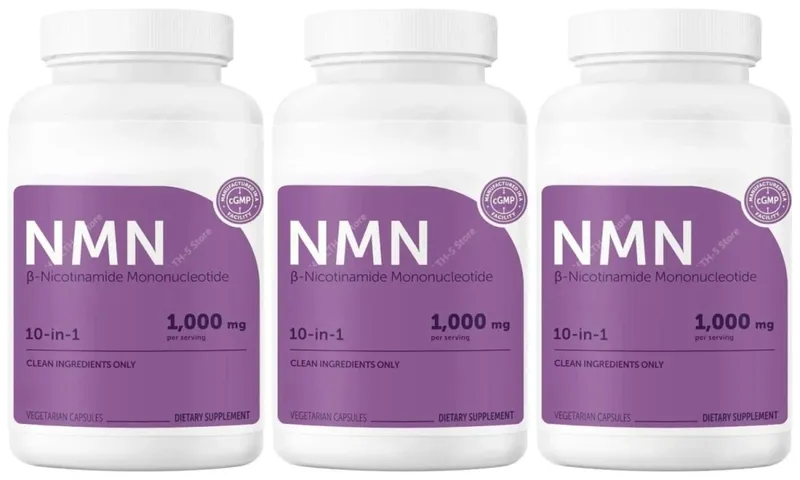 NMN Complex 1000mg ανά μερίδα 10-σε-1 NAD+ Precursor with Resveratrol CoQ10 120 Vegetarian Capsules Daily Support