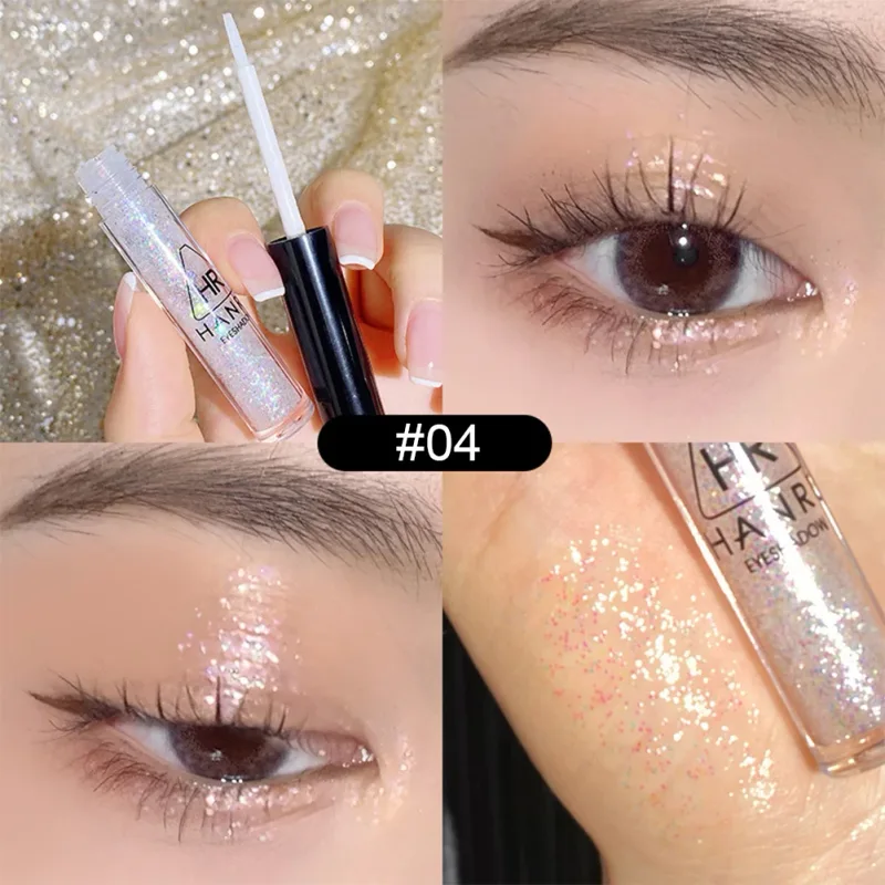 Pearlescent Fine Shimmering Eye Shadow Liquid Waterproof Eye Makeup Brightening Liquid Pearlized Eyeshadow Glitter