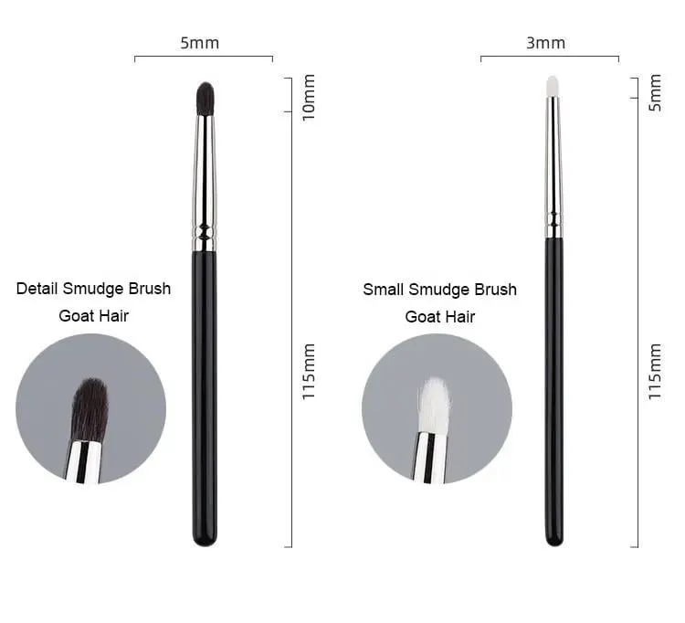 1pc Buhok ng kambing Round Blush Makeup brushes Angled sculpting Make up brush contour eyeshadow maliit na mantsa detalye ng mata pointed shadow
