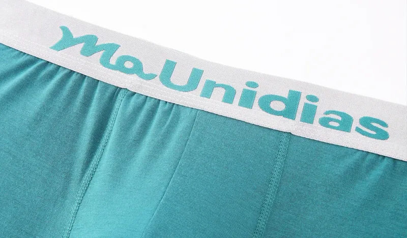 8pcs Bamboo Fiber Boxer Briefs White Men's Panties Letter Waistband Underwear Man Boxers Solid Color Boxershorts Men Underpants